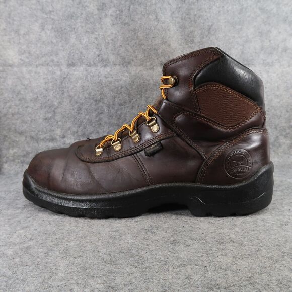 Red Wing Shoes Mens 12 Work Boot Leather Irish Setter Safety Toe Waterproof Ely - Picture 7 of 16